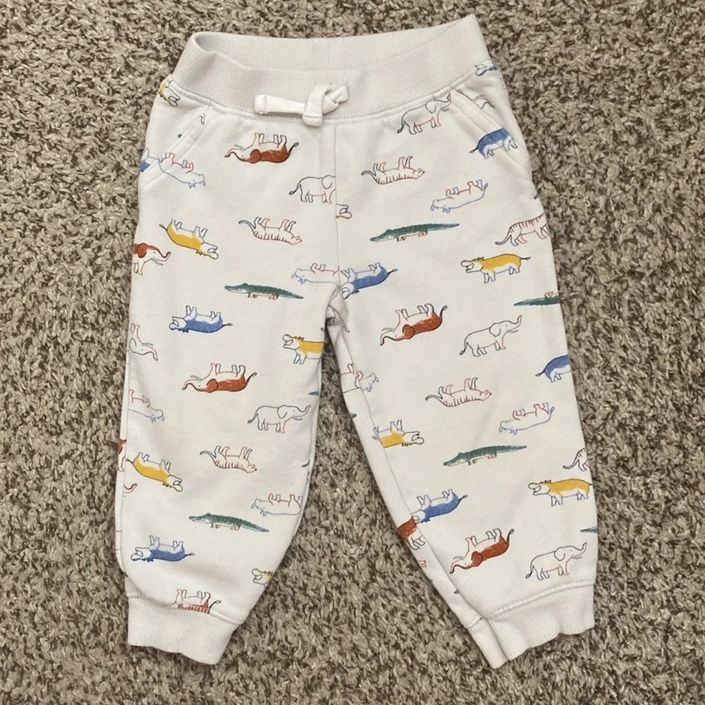 NWOT & EUC Carters Baby Elephant Safari Hoodie Jogger Matching set